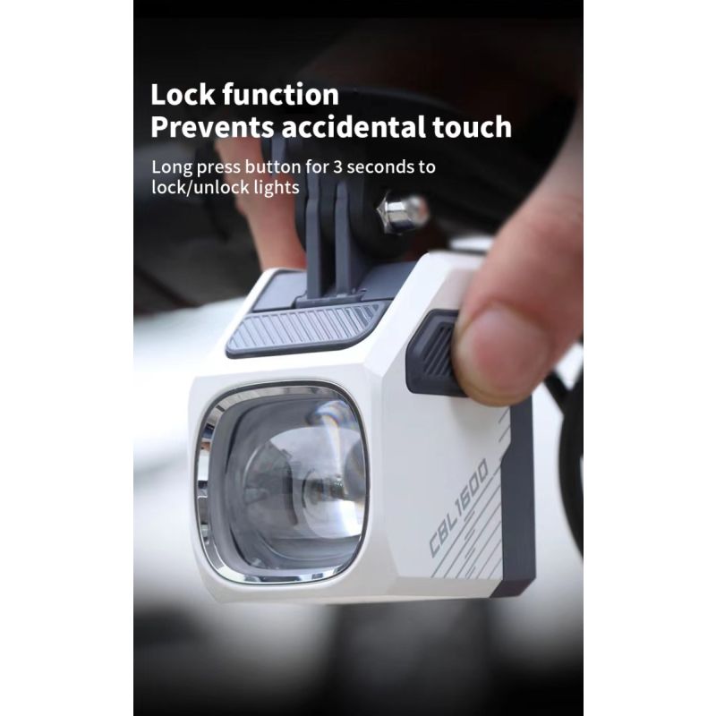 Magicshine CBL1600 Fietskoplamp LED 1600 Lumen Met Afstandsbediening Voor Veilige Nachtelijke Fietszichtbaarheid
