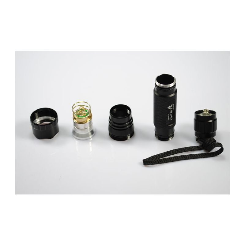 UltraFire WF-501B LED-zaklamp 1300 lumen 5-modi avonturiers zaklamp duurzame zwart aluminium hoge helderheid