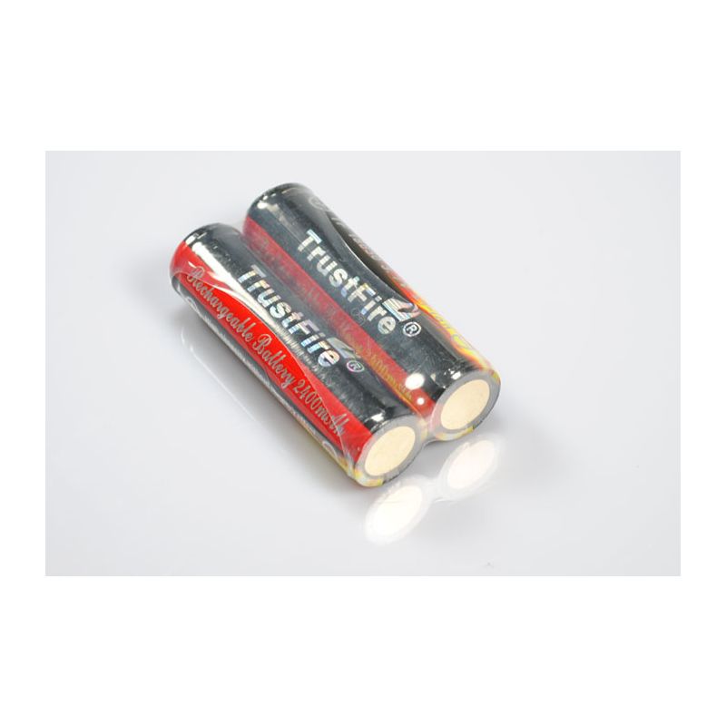 Trustfire Beschermde 18650 Li-ion batterijen 2400mAh betrouwbare energie duurzame eco-vriendelijk intensief gebruik