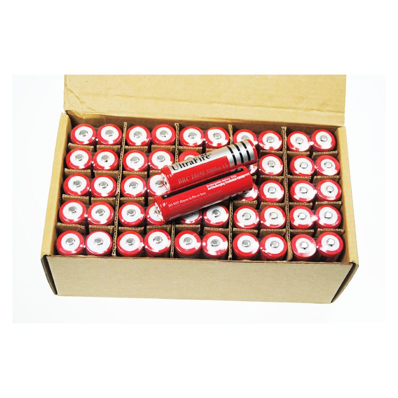 UltraFire BRC 3000mAh 3.7V Li-ion oplaadbare batterij hoge capaciteit voor zaklampen en draagbare apparaten