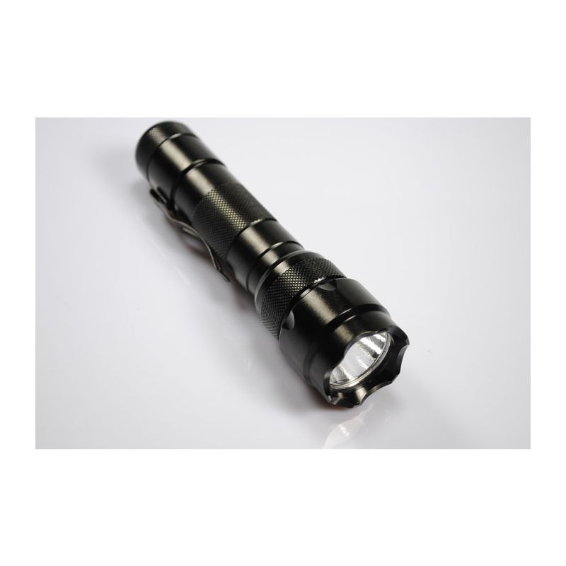 UltraFire WF-502B LED-zaklamp 1300 lumen zwart krachtige verlichting voor avonturiers en dagelijkse gebruikers