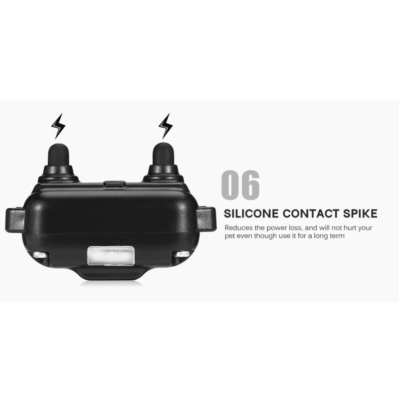 800m Elektrische Waterdichte Hondentrainingshalsband met Afstandsbediening en Verstelbare Trillingsniveaus