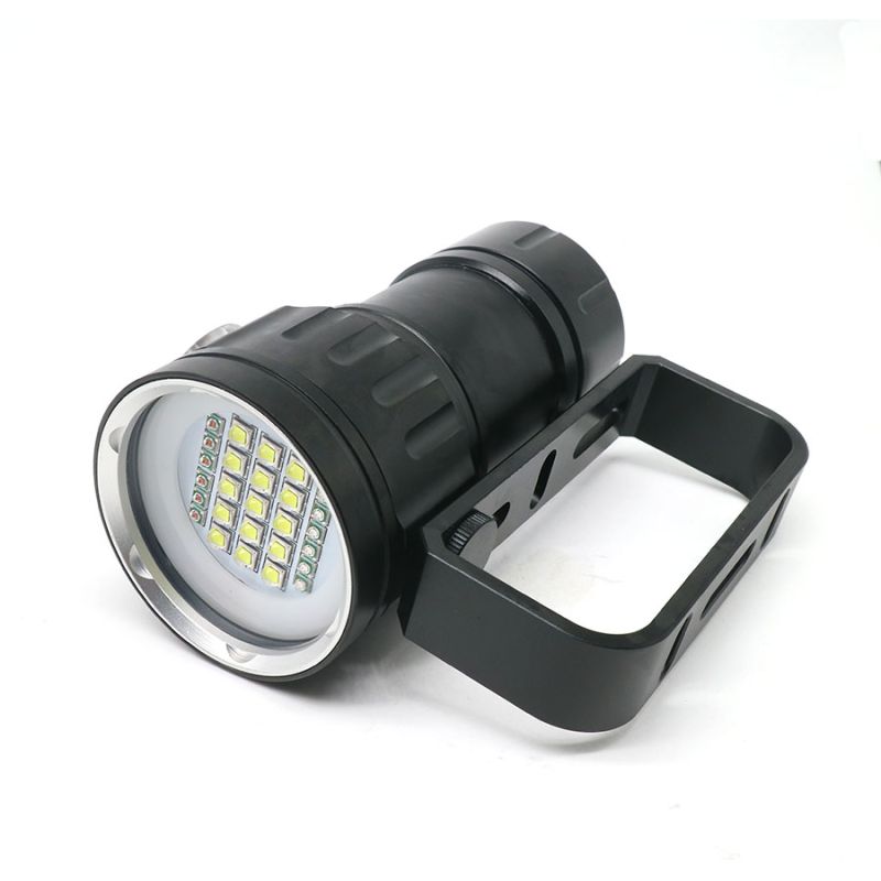 Ontdek de QH14 QH27 UV duiklamp voor nachtduik onderwaterverkenning LED zaklamp met 20000 lumen hoge helderheid