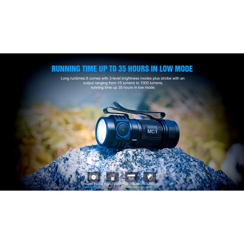 Ontdek TrustFire MC1 Baton XP-L HI compacte LED zaklamp 1000 lumen magnetisch oplaadbare sleutelhanger verlichting