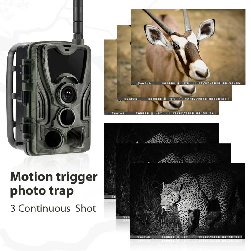 HC801M Trail Wildlife Camera 20MP 1080P Nachtzicht Ideaal voor Wildlife Fotografie Infrarood en 2G MMS verbinding