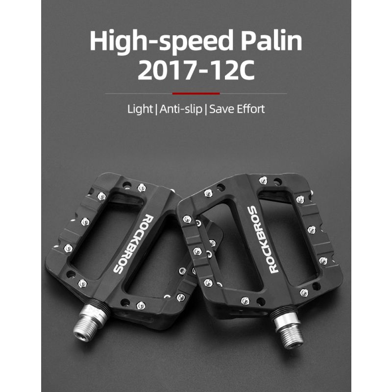 ROCKBROS Ultralicht Fietspedalen Nylon Fietsonderdelen MTB BMX Weg Antislip Nagels Hoogwaardige Kwaliteit