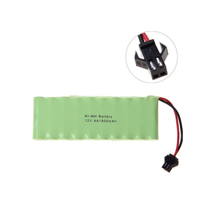 12V AA 1800mAh Ni-MH milieuvriendelijke oplaadbare batterij Grote SM Plug voor veelzijdig batterijgebruik
