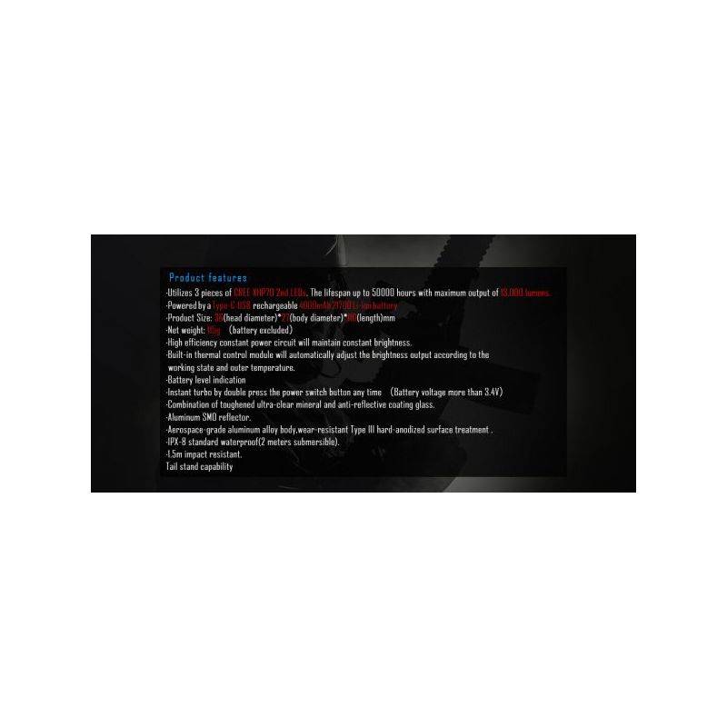 IMALENT MS03 compacte zaklamp 13000 lumen XHP70 324 meter straalafstand duurzame EDC met 21700 batterij