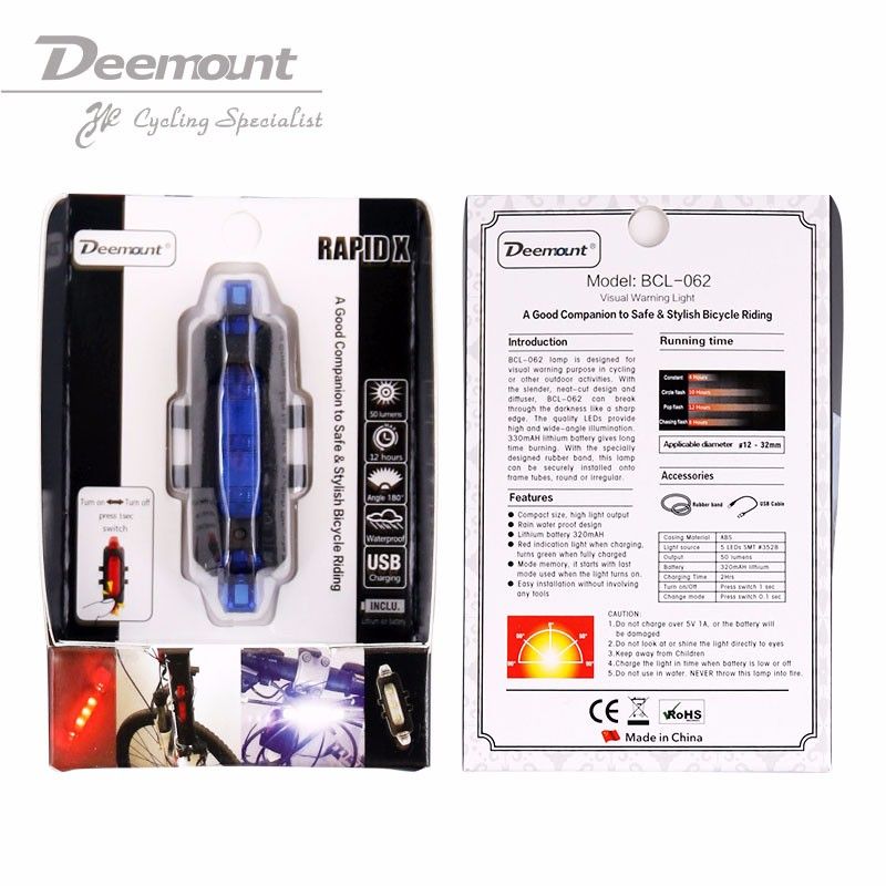 Draagbare USB Oplaadbare Fietstaartlicht LED Achterlicht voor Stedelijk Fietsen met Dynamische Flitsmodi Installatie