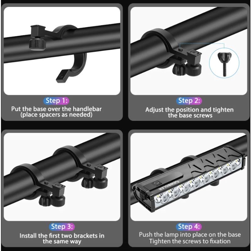 NITEBEAM Fietslamp 10000 Lumen Ultra Helder USB Opladen Voorlamp Aluminium Behuizing MTB Racefiets Veiligheid