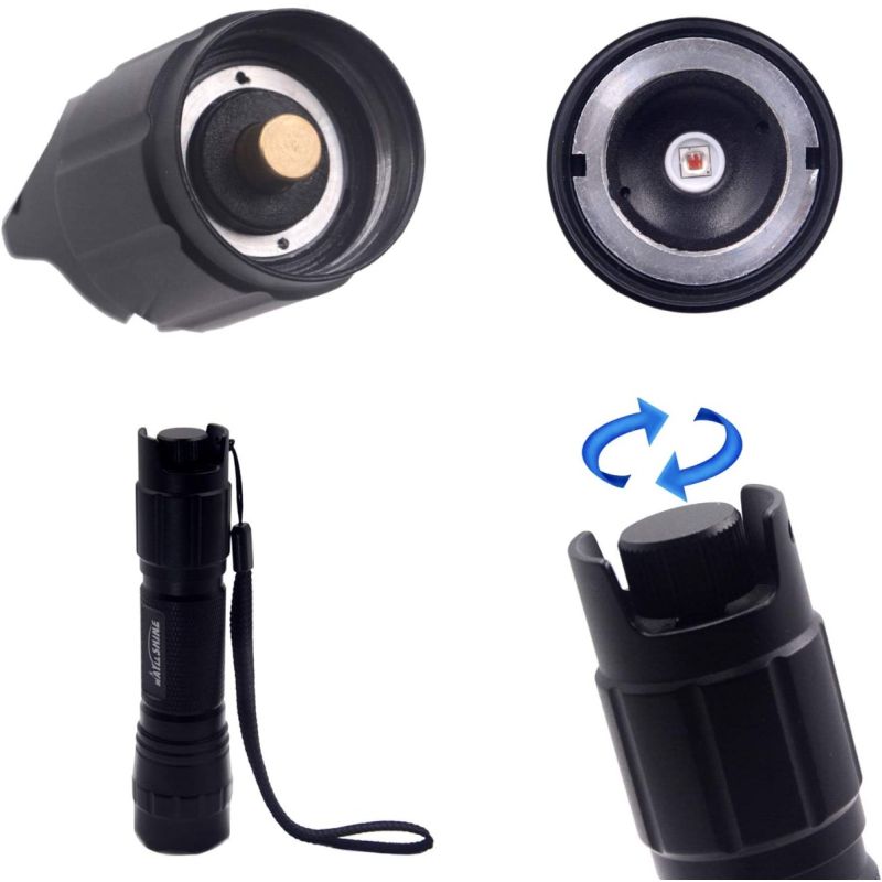 UltraFire 940nm LED IR Zaklamp verstelbare focus infrarood zaklamp voor nachtzicht en jachtuitrusting