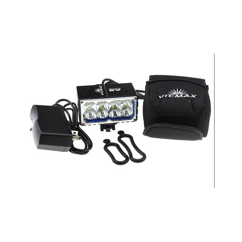 VicMax fietsverlichting LED fietslamp 10000 lumen waterdichte koplamp met batterij IP65 voor nachtelijke veiligheid