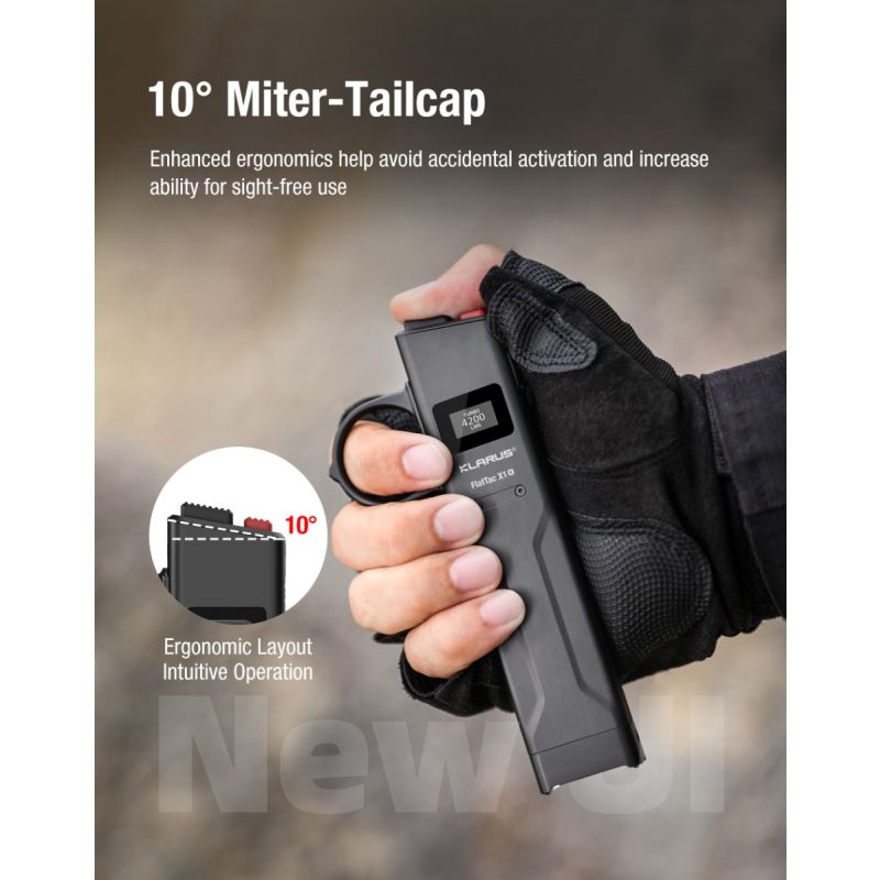 Klarus X1 EDC Tactische Zaklamp 4200LM SST-70 | Ultralicht, Waterdicht voor Outdoor, Kamperen en Noodsituaties