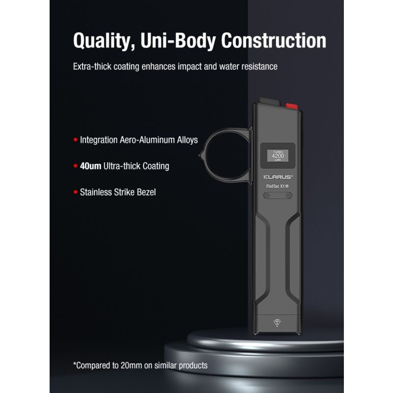 Klarus X1 EDC Tactische Zaklamp 4200LM SST-70 | Ultralicht, Waterdicht voor Outdoor, Kamperen en Noodsituaties