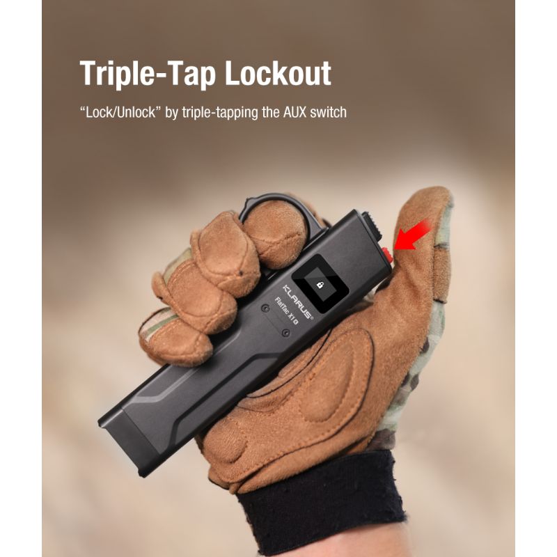 Klarus X1 EDC Tactische Zaklamp 4200LM SST-70 | Ultralicht, Waterdicht voor Outdoor, Kamperen en Noodsituaties