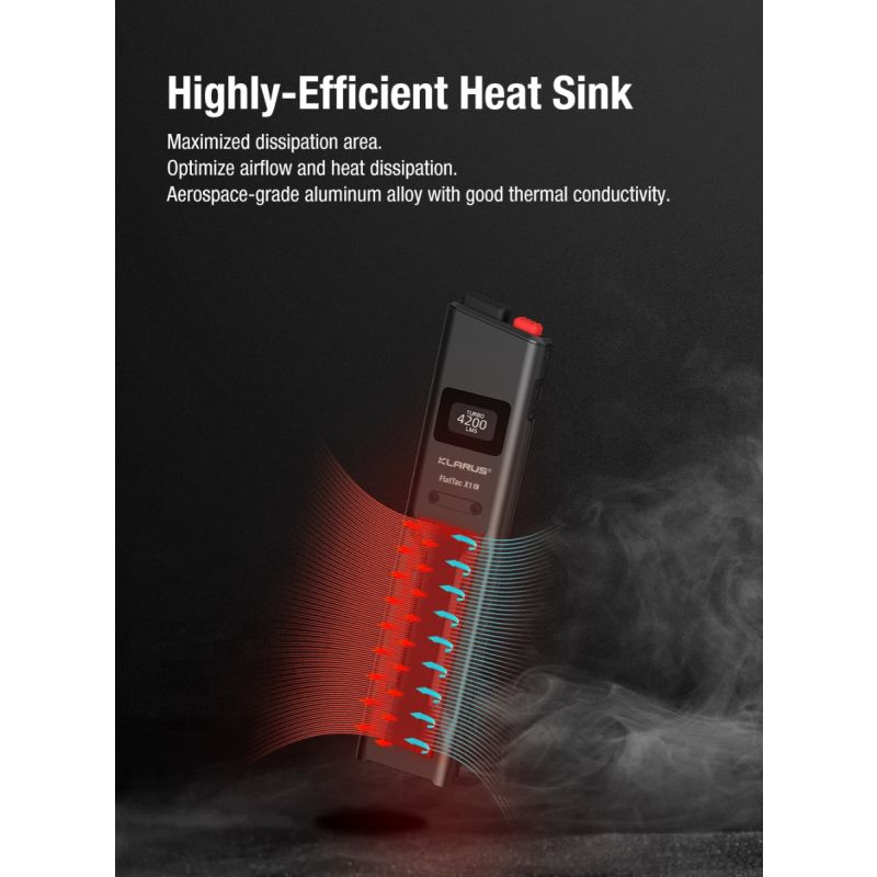 Klarus X1 EDC Tactische Zaklamp 4200LM SST-70 | Ultralicht, Waterdicht voor Outdoor, Kamperen en Noodsituaties