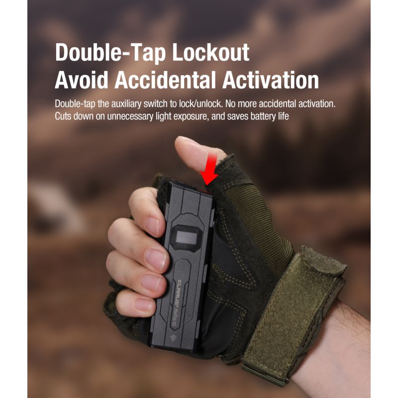 Klarus X2 Ultracompacte EDC zaklamp, 3000 lumen, USB-C oplaadbaar, handpalmformaat, krachtig, superhelder!