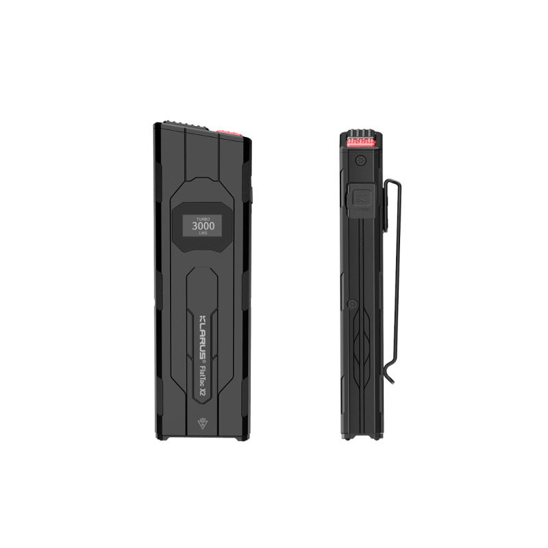 Klarus X2 Ultracompacte EDC zaklamp, 3000 lumen, USB-C oplaadbaar, handpalmformaat, krachtig, superhelder!