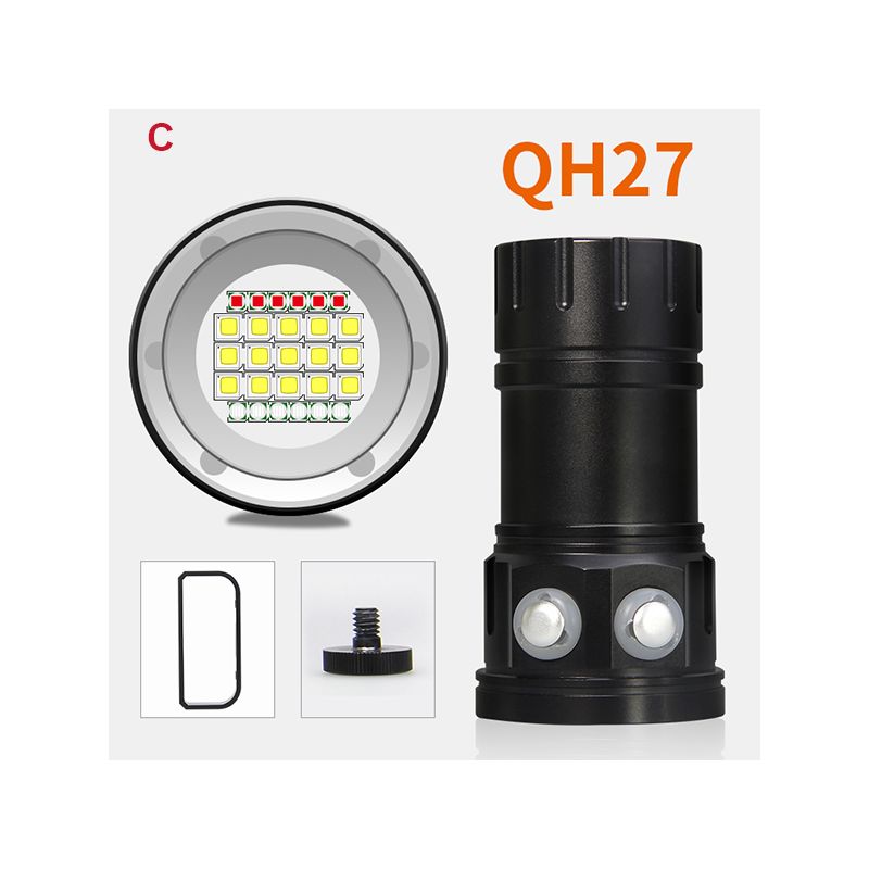 Ontdek de QH14 QH27 UV duiklamp voor nachtduik onderwaterverkenning LED zaklamp met 20000 lumen hoge helderheid