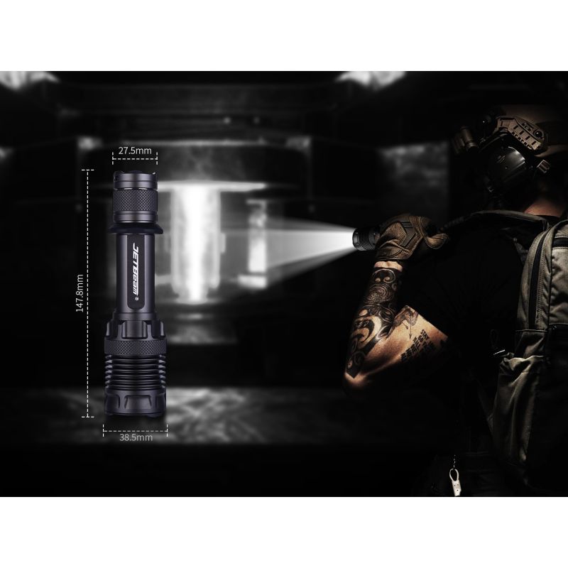 JETBEAM M37 PRO Tactische Militaire Zaklamp 3700 Lumen Krachtige LED Politiestraallamp avontuur duurzaam