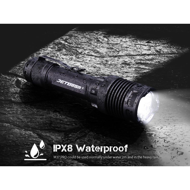 JETBEAM M37 PRO Tactische Militaire Zaklamp 3700 Lumen Krachtige LED Politiestraallamp avontuur duurzaam