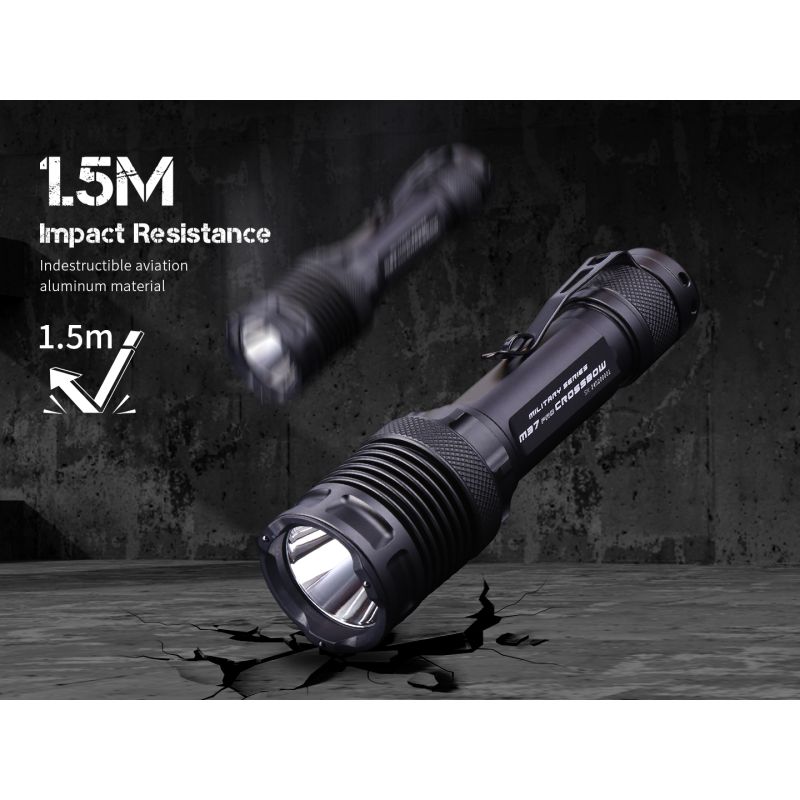 JETBEAM M37 PRO Tactische Militaire Zaklamp 3700 Lumen Krachtige LED Politiestraallamp avontuur duurzaam