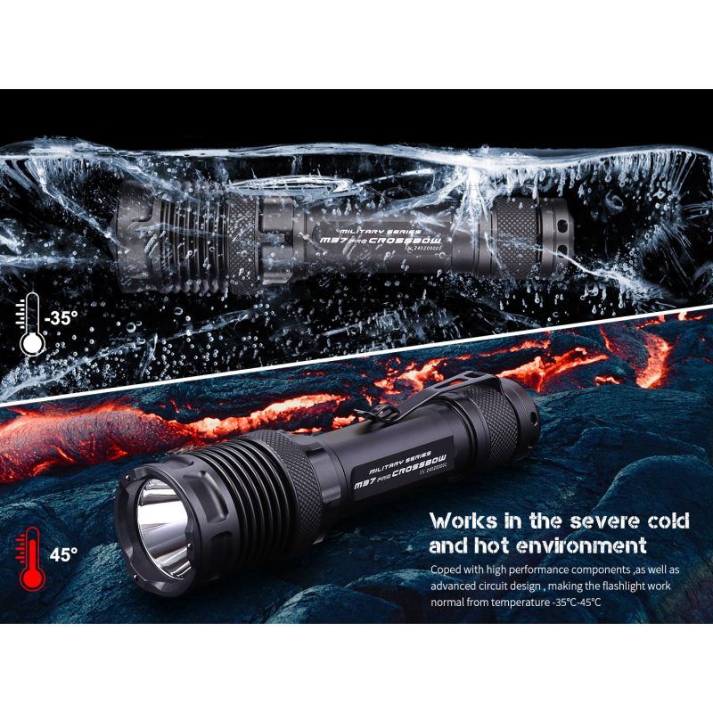 JETBEAM M37 PRO Tactische Militaire Zaklamp 3700 Lumen Krachtige LED Politiestraallamp avontuur duurzaam