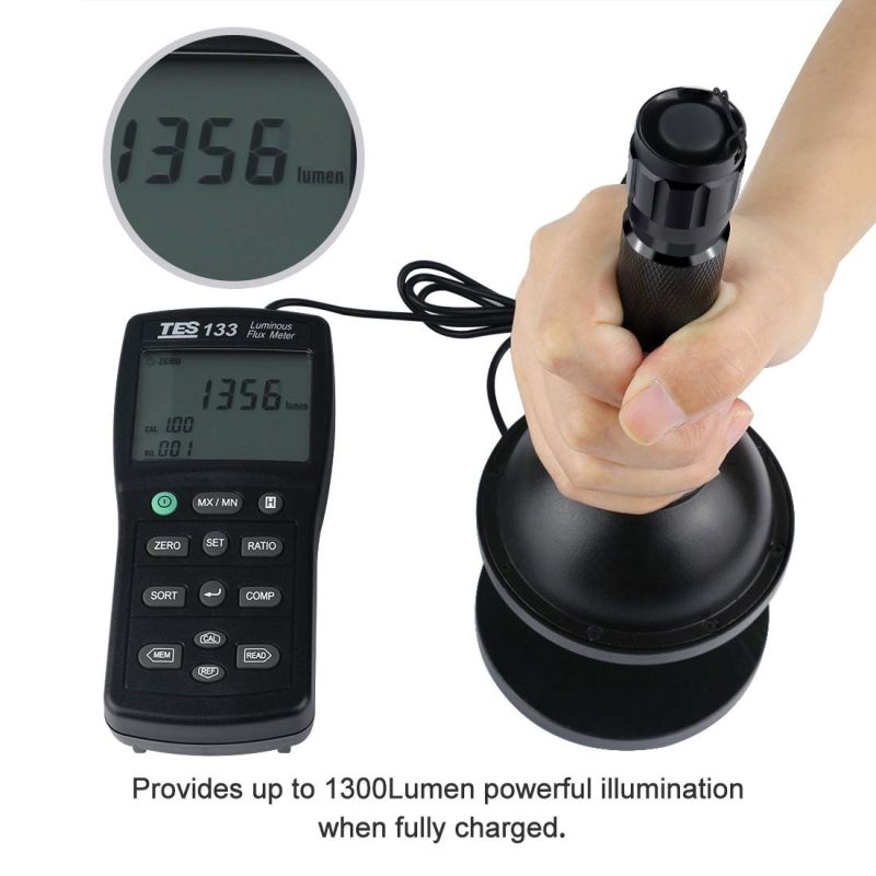 Multi Color Select UltraFire 501b U2 LED-zaklamp 1300 lumen 5 modi met 18650 batterij duurzame outdoor zaklamp