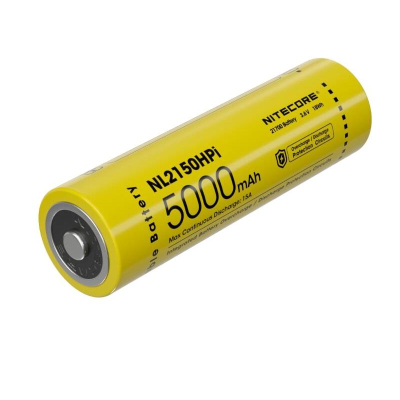 Nitecore NL2150HPi 5000mAh 3.6V 18Wh 21700 Li-ion batterij hoge prestaties voor zaklamp en vape apparaten