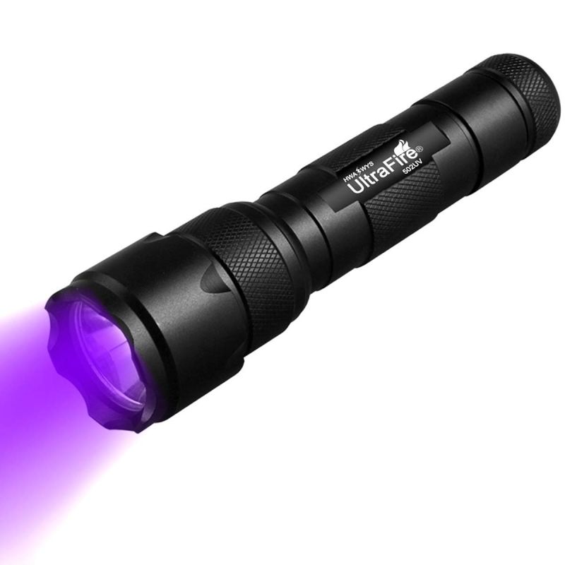UltraFire WF-502B.2 krachtige UV-zaklamp voor huisdierenurine detectie en doe-het-zelf inspectie draagbaar en duurzaam