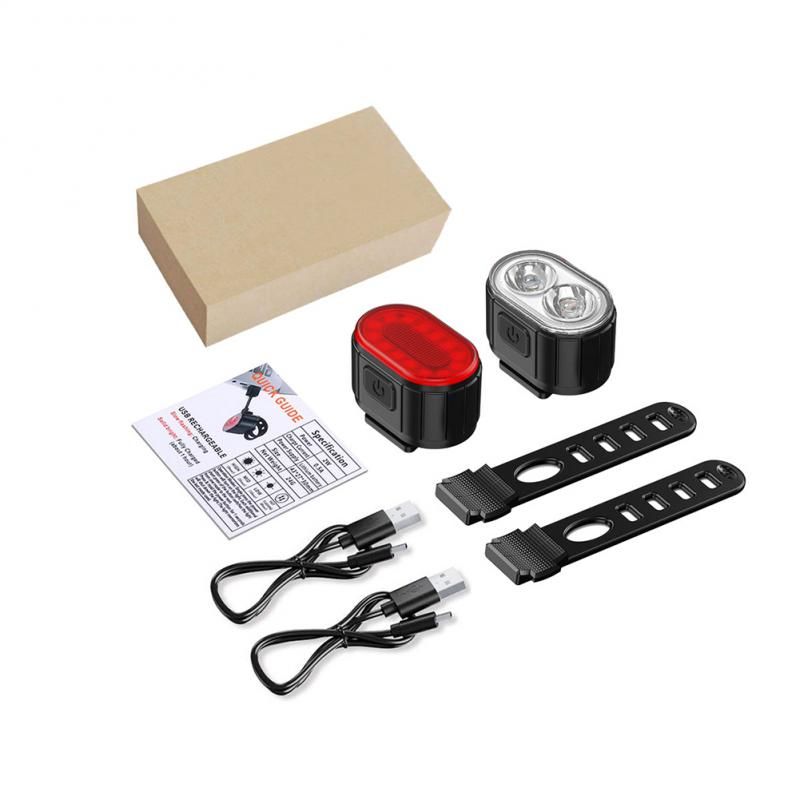 USB oplaadbare fietslamp met heldere LED voor stedelijk fietsen waterdichte fietsverlichting met meerdere lichtmodi