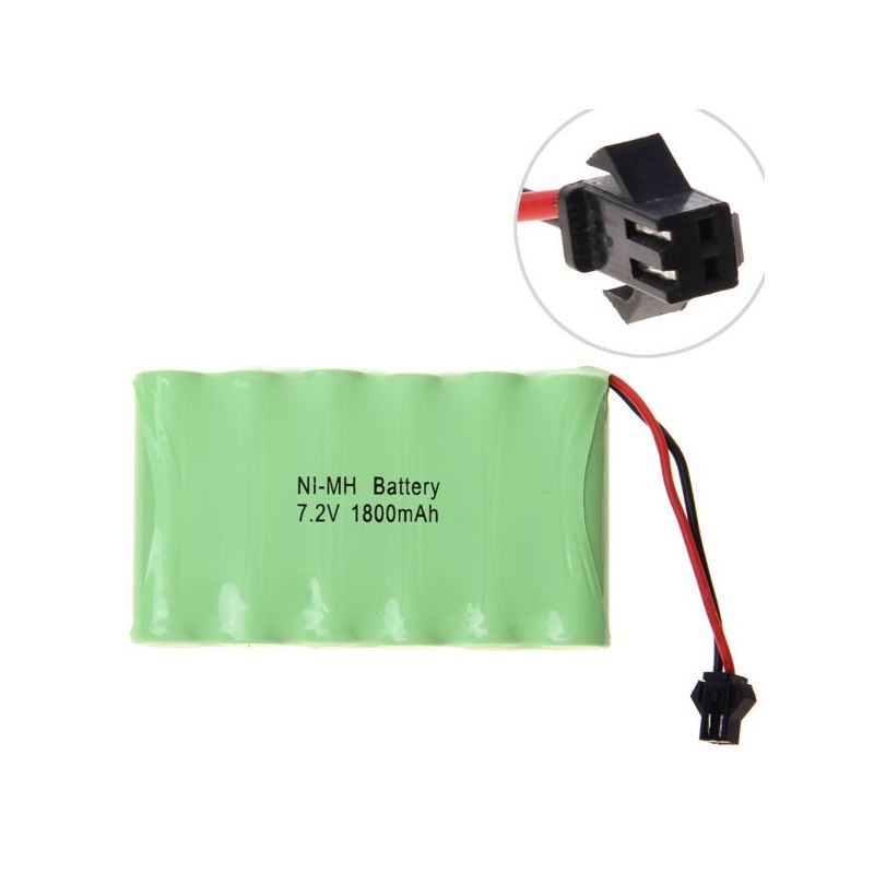 6x NiMH AA Oplaadbare Batterij 7.2V 1800mAh | Hoge Capaciteit Speelgoedauto RC Accu | Milieuvriendelijk