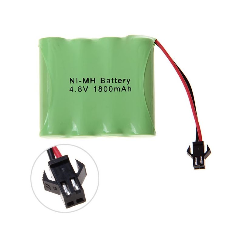Accu AA 4.8V 1800mAh Ni-MH Batterij met SM-stekker Oplaadbaar voor Speelgoedauto & Meer!