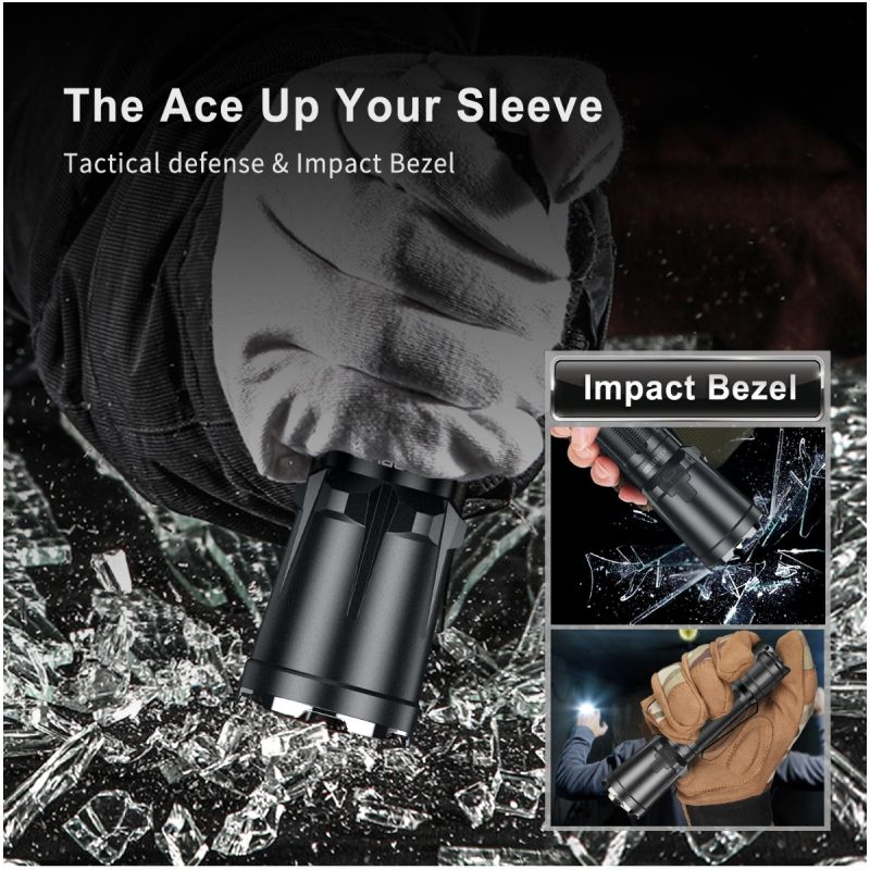 Klarus XT11GT PRO V2.0 zaklamp 3300 lumen USB-C oplaadbaar meerdere helderheidsniveaus buitenverlichting