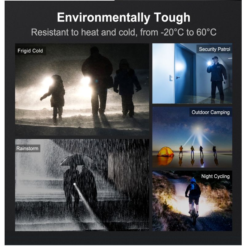 Klarus XT11GT PRO V2.0 zaklamp 3300 lumen USB-C oplaadbaar meerdere helderheidsniveaus buitenverlichting