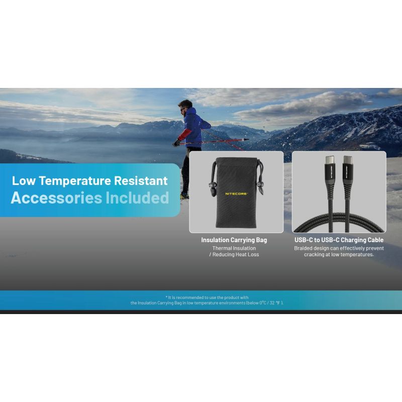 Nitecore Summit 10000 Powerbank | -40°C Koudebestendig met Verwarming | QC/PD USB-C | Outdoor Oplader