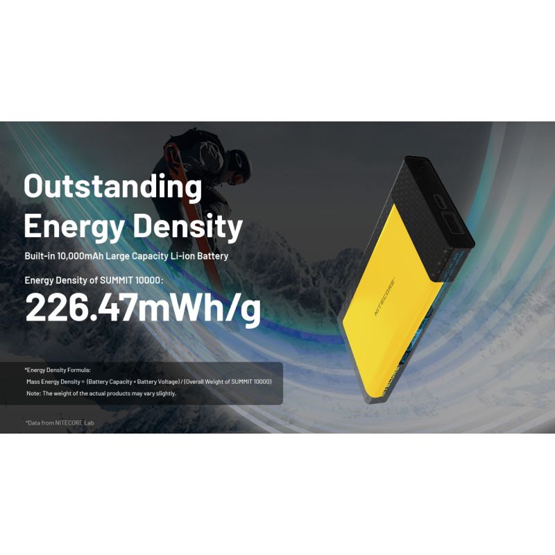 Nitecore Summit 10000 Powerbank | -40°C Koudebestendig met Verwarming | QC/PD USB-C | Outdoor Oplader