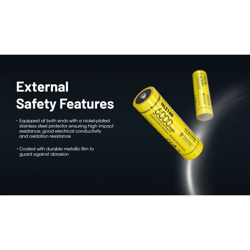 NUTCORE NL2160 21700 Li-ion batterij 6000mAh 36V voor krachtige LED zaklampen en digitale camera's kopen