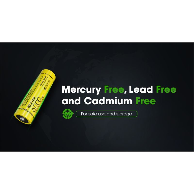 NUTCORE NL2160 21700 Li-ion batterij 6000mAh 36V voor krachtige LED zaklampen en digitale camera's kopen
