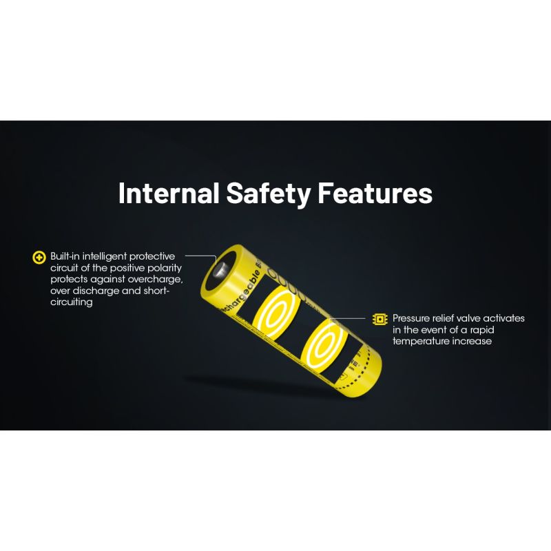 NITECORE NL2160HP 21700 Li-ion batterij 6000mAh USB-C compact lichtgewicht draagbare energiebron voor onderweg