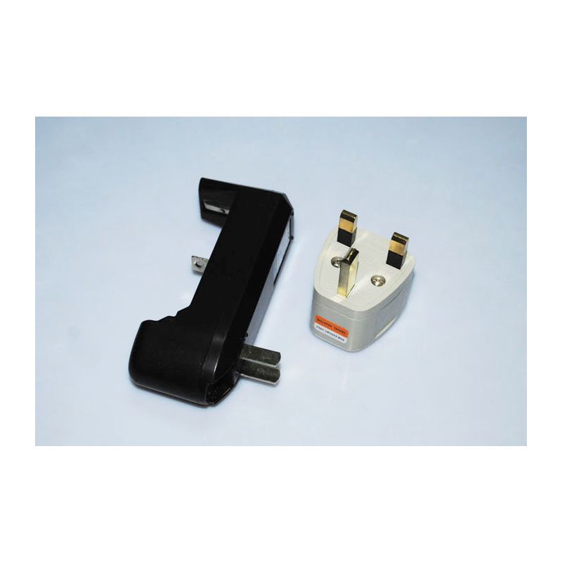 UltraFire nieuwe compacte 18650/16340/AA/AAA/CR123A batterijoplader snellader met internationale stekkers zwart