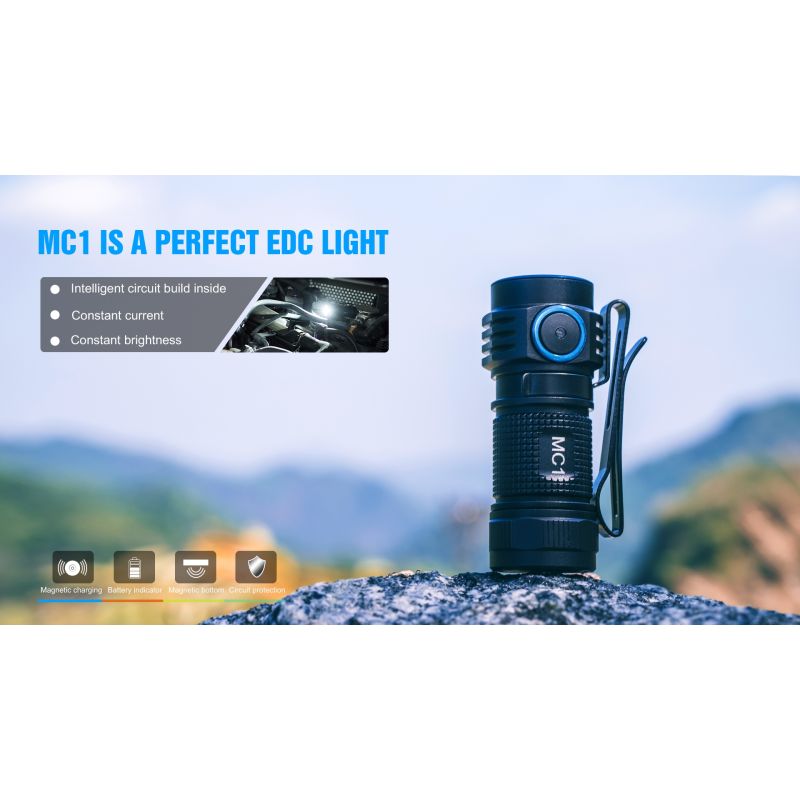 Ontdek TrustFire MC1 Baton XP-L HI compacte LED zaklamp 1000 lumen magnetisch oplaadbare sleutelhanger verlichting