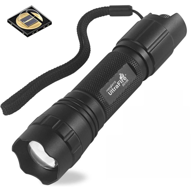 UltraFire 940nm LED IR Zaklamp verstelbare focus infrarood zaklamp voor nachtzicht en jachtuitrusting