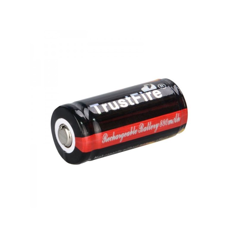 TrustFire 16340 CR123A 880mAh Li-ion oplaadbare batterij milieuvriendelijk alternatief duurzame energie