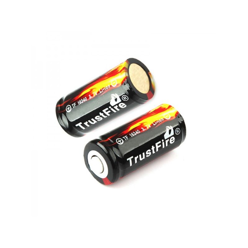 TrustFire 16340 CR123A 880mAh Li-ion oplaadbare batterij milieuvriendelijk alternatief duurzame energie
