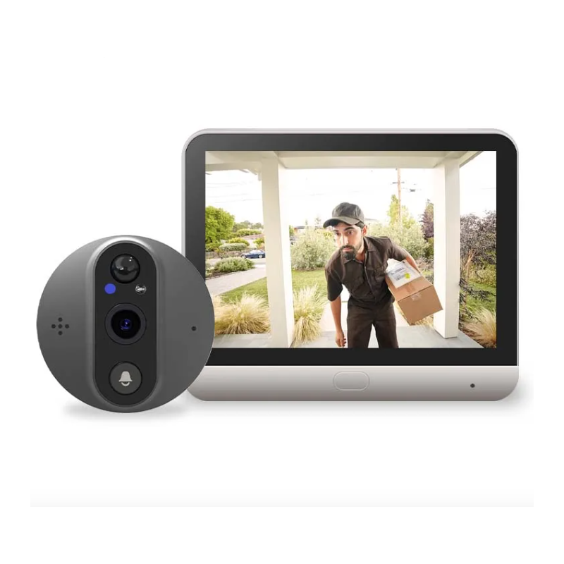 Tuya Smart 1080P WiFi Kijkgaatje Videocamera met PIR Bewegingsmelder en 120 graden kijkhoek voor Huisbeveiliging