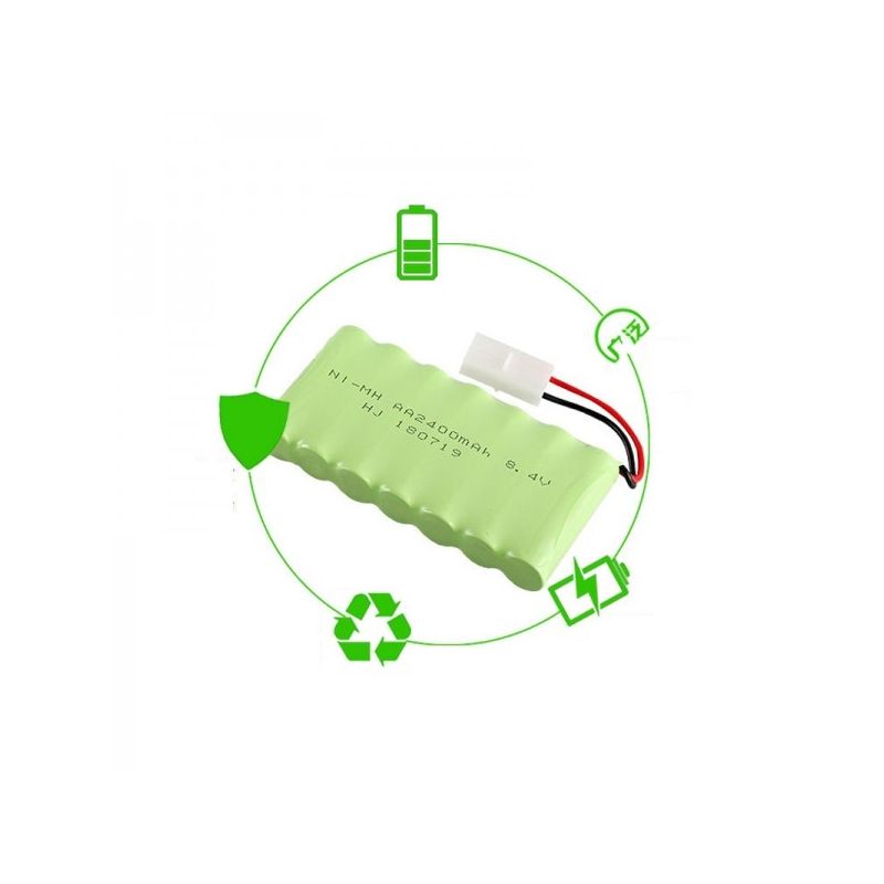 NI-MH AA 8.4V 1800mAh Oplaadbare Batterij, Hoge Capaciteit RC-ontvanger, Snel Opladen, Duurzaam