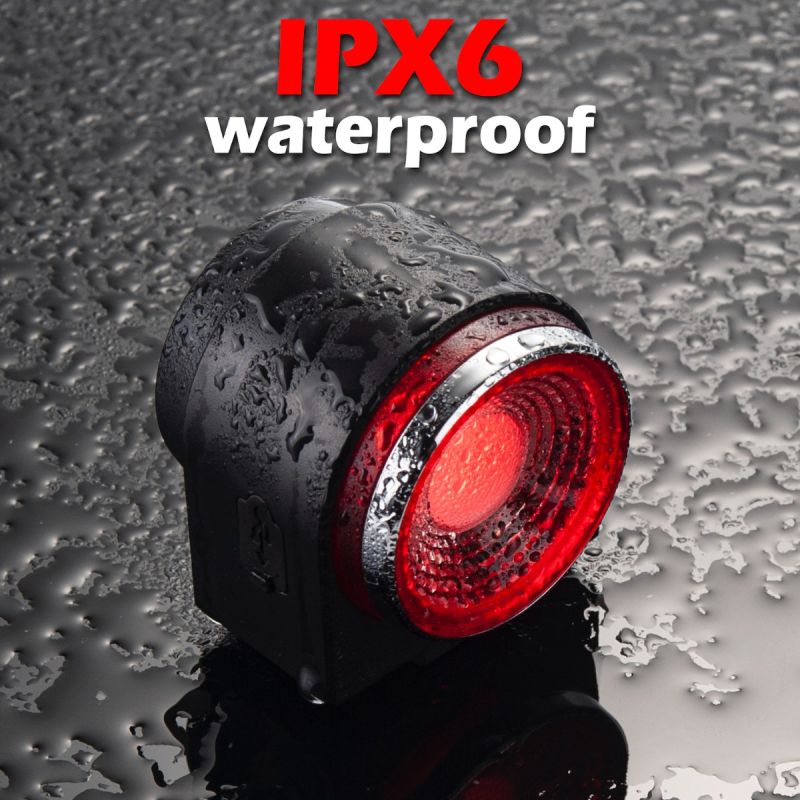 ANTUSI A8 Racefiets Anti-diefstal Alarm Slot met Automatische Rem Draadloze Bel en Fietsachterlicht Veiligheid