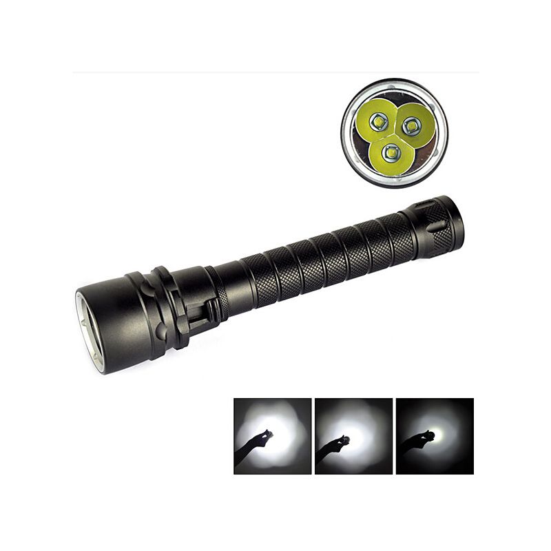 UltraFire 6000LM waterdichte 100m duiken zaklamp XML T6 LED levensduur 100000 uur krasbestendig outdoor zaklamp