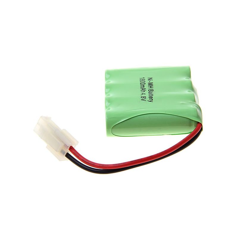 4x AA 4.8V 1800mAh Ni-MH Oplaadbare Batterij met 557 Plug voor Speelgoedauto Accu, Stabiele Prestaties